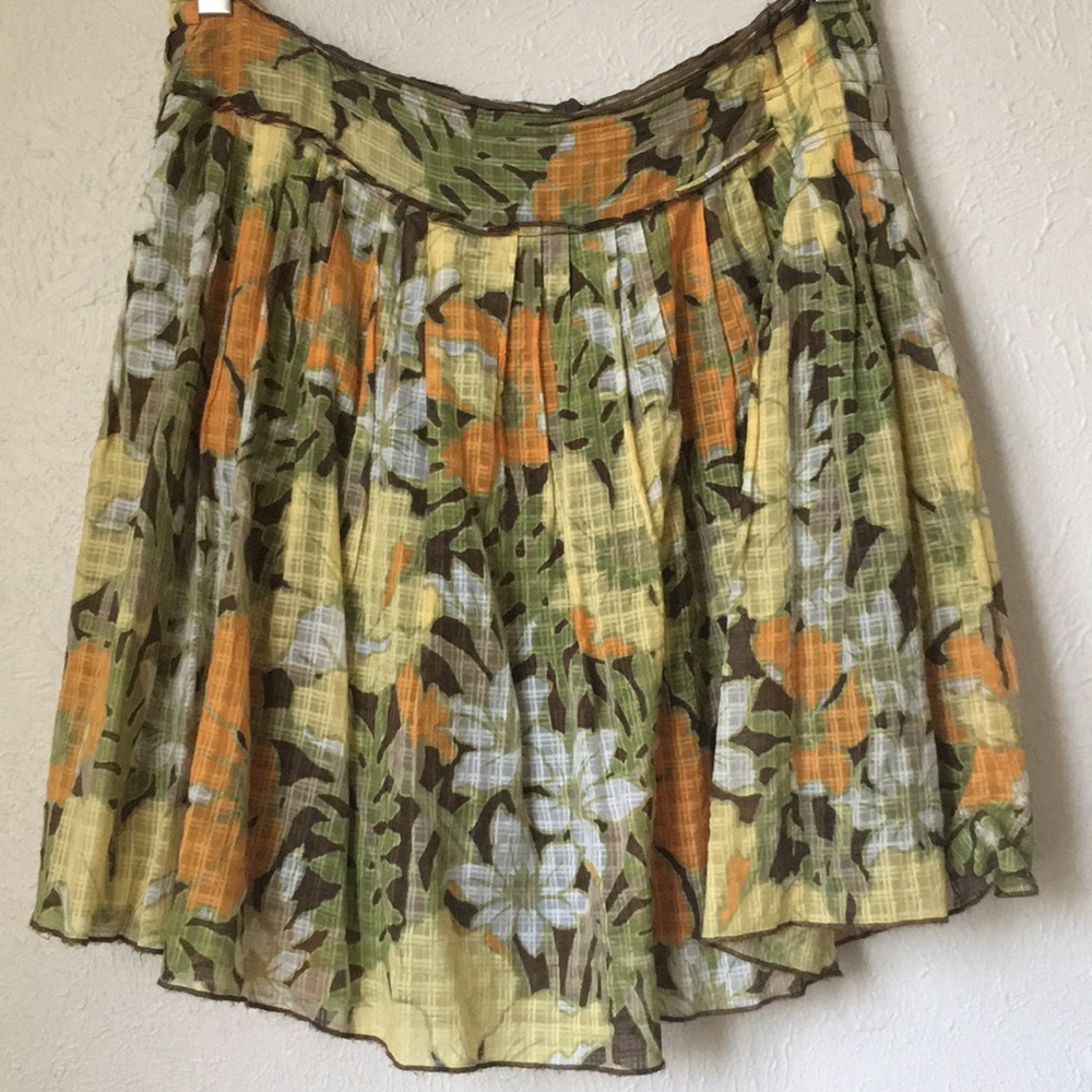 Tommy Bahama pretty tropical silk blend skirt